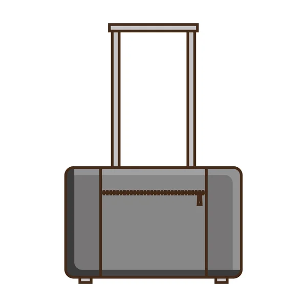 Valise voyage icône isolée — Image vectorielle
