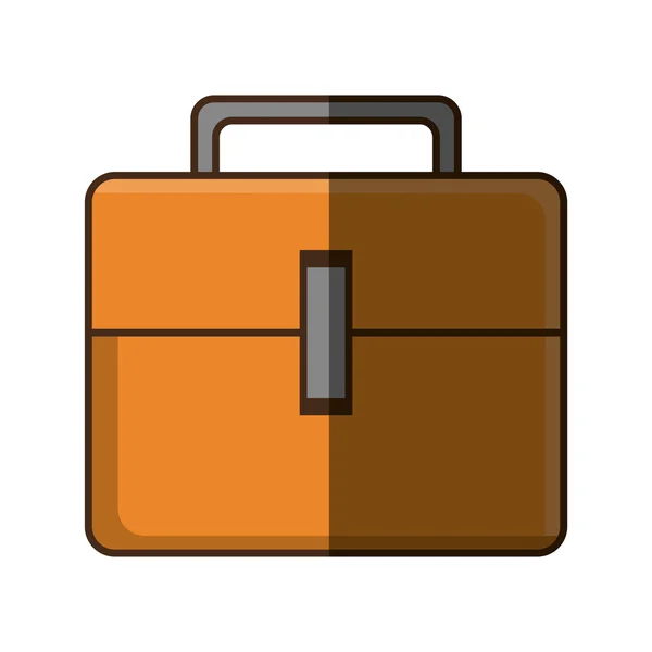 Bőrönd utazási elszigetelt ikon — Stock Vector