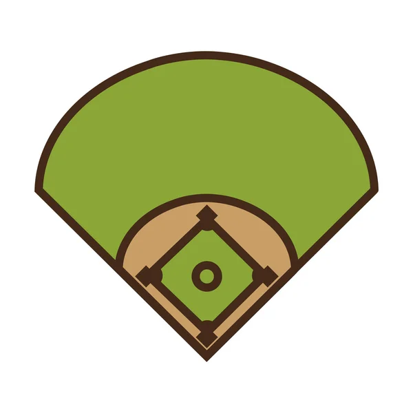 Camp Diamant Baseball Sport — Stockvektor