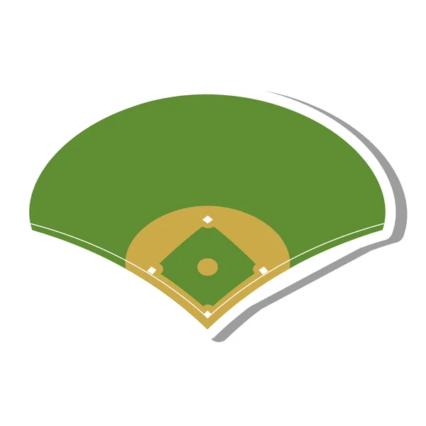 Camp Diamant Baseball Sport — Stockvektor