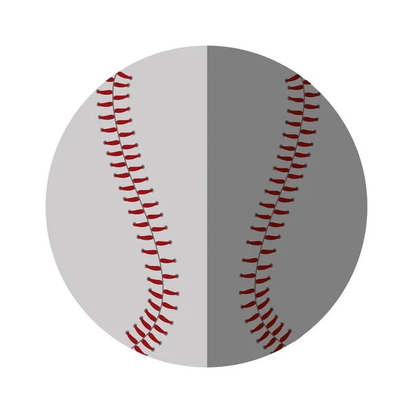Baseball labda sport elszigetelt ikon — Stock Vector