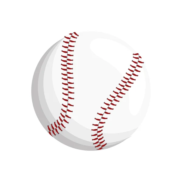 Μπάλα του μπέιζμπολ αθλητισμού απομονωμένες εικονίδιο — Διανυσματικό Αρχείο