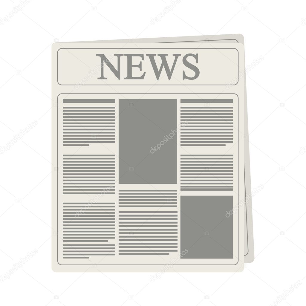 news paper information isolated icon
