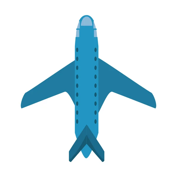 Véhicule d'avion volant icône isolée — Image vectorielle