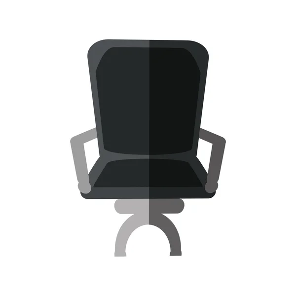 Sedia da ufficio icona isolata — Vettoriale Stock