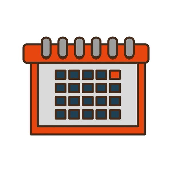 Отдельный значок календаря — стоковый вектор