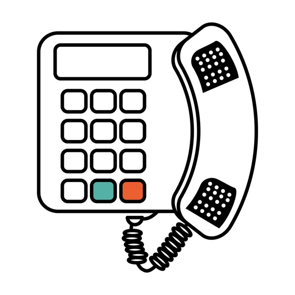 Telefon cyfrowy ikona na białym tle — Wektor stockowy