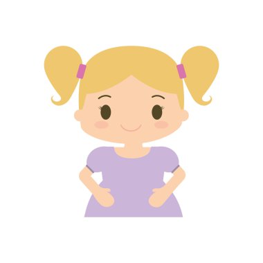 mutlu kız karakter avatar