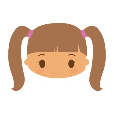 mutlu kız karakter avatar