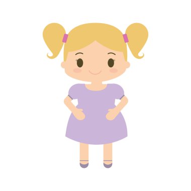 mutlu kız karakter avatar