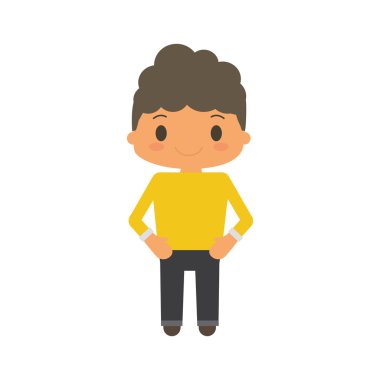 mutlu çocuk karakter avatar