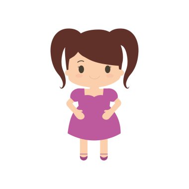 mutlu kız karakter avatar