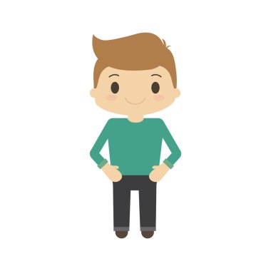mutlu çocuk karakter avatar