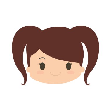 mutlu kız karakter avatar