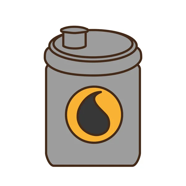 Oil barrel tank isolated icon — Stock Vector
