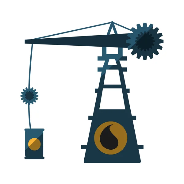 Věž ropný průzkum průmysl — Stockový vektor