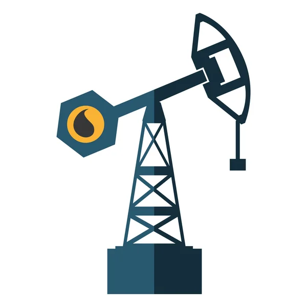 Tower oil exploration industry — Stock Vector