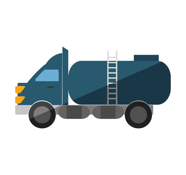 Petrol tankeri kamyon taşıma — Stok Vektör