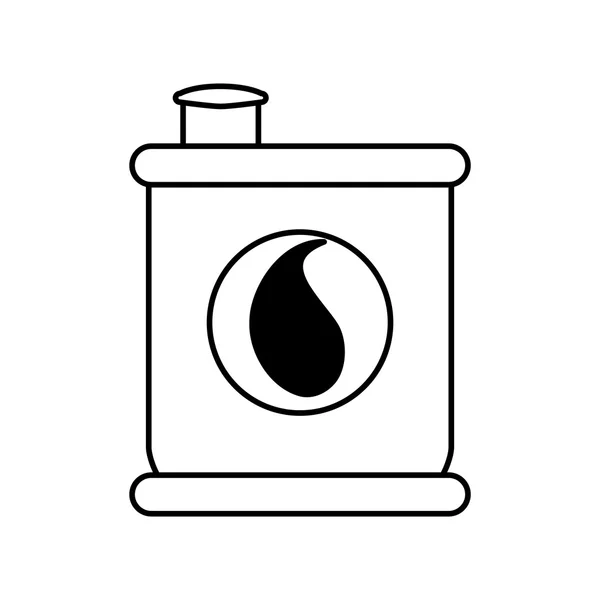 Aceite galón aislado icono — Vector de stock