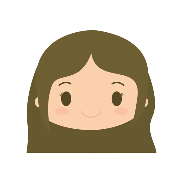 Menina feliz personagem avatar — Vetor de Stock