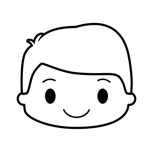 Heureux garçon personnage avatar — Image vectorielle