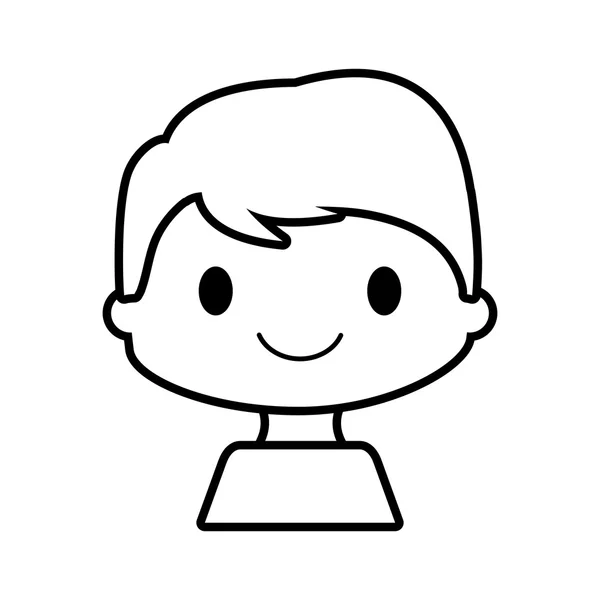 Feliz chico carácter avatar — Archivo Imágenes Vectoriales