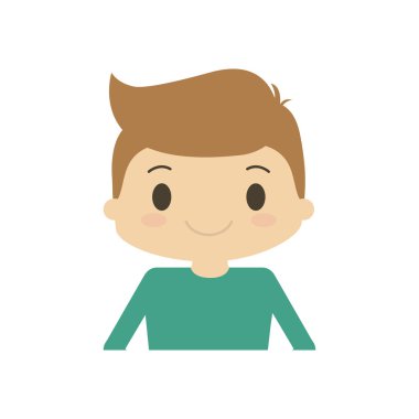 mutlu çocuk karakter avatar