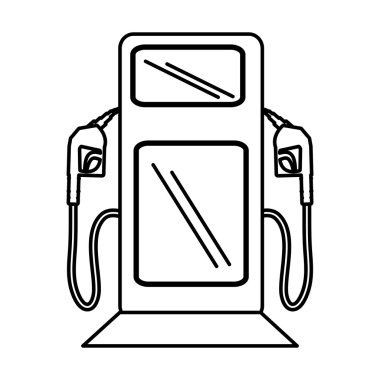 Petrol benzin istasyonu pompa izole simgesi