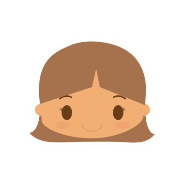 mutlu kız karakter avatar