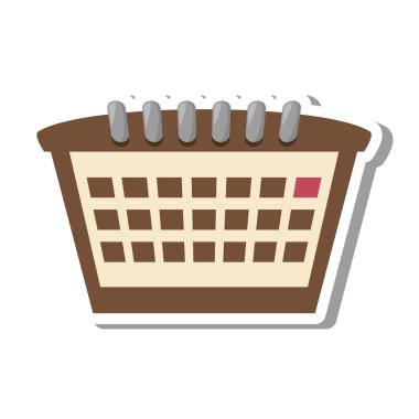 Takvim hatırlatma izole simgesini