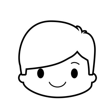 mutlu çocuk karakter avatar