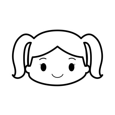 mutlu kız karakter avatar