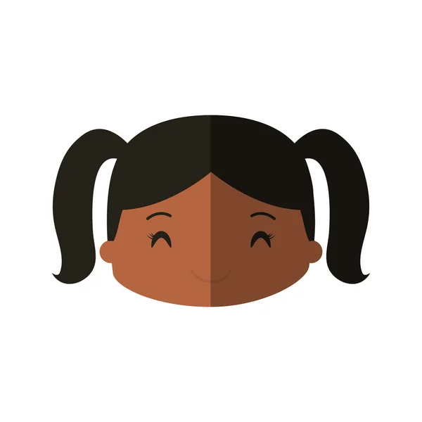 Menina feliz personagem avatar — Vetor de Stock