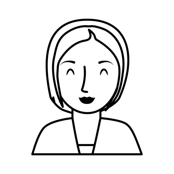 Tini lány karakter avatar — Stock Vector