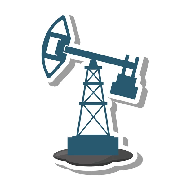 Wieża przemysłu wydobycia ropy naftowej — Wektor stockowy