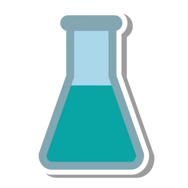 Tubo prueba ciencia aislado icono — Archivo Imágenes Vectoriales