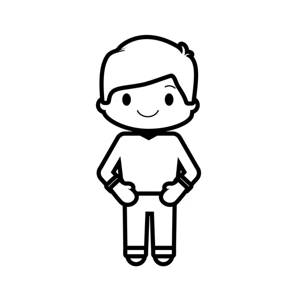 Menino feliz personagem avatar —  Vetores de Stock