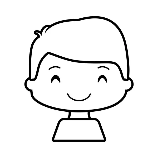 Menino feliz personagem avatar — Vetor de Stock