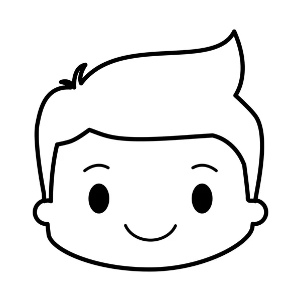 Mutlu çocuk karakter avatar — Stok Vektör