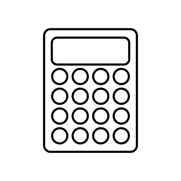 Calculadora matemática ícone isolado — Vetor de Stock