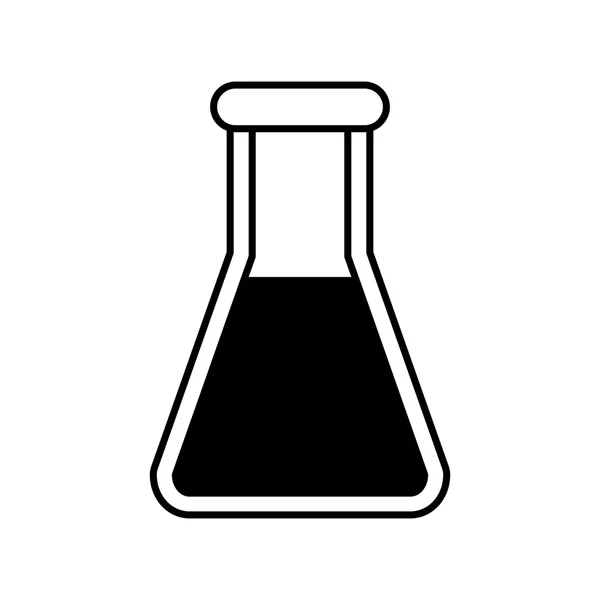 Tubo prueba ciencia aislado icono — Archivo Imágenes Vectoriales