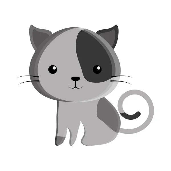 Mignon chat kawaii style — Image vectorielle