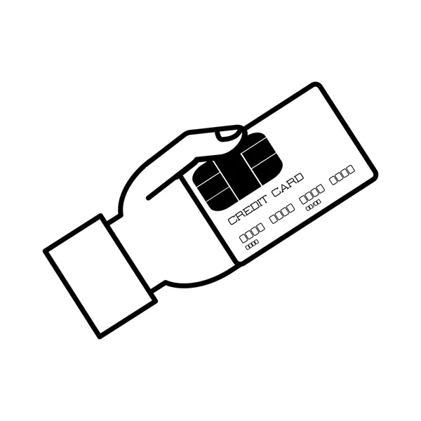 Creditcard geïsoleerde pictogram — Stockvector