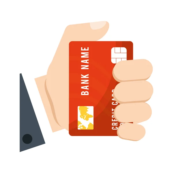 Credit card isolated icon — Stock Vector