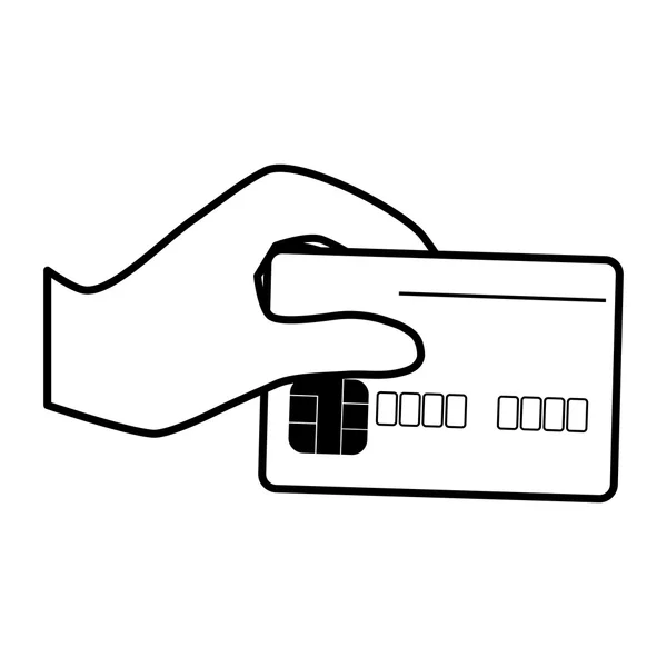 Kartu kredit ikon terisolasi - Stok Vektor
