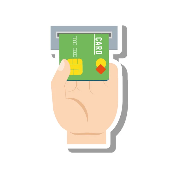 Creditcard geïsoleerde pictogram — Stockvector