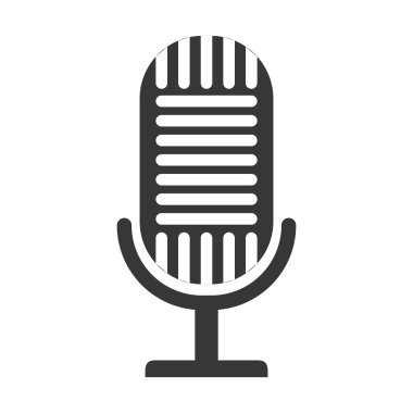 mikrofon ses aygıtı izole edilmiş simge