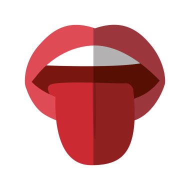 dilini dışarı asılı ağzıyla