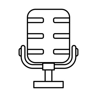 mikrofon ses aygıtı izole edilmiş simge