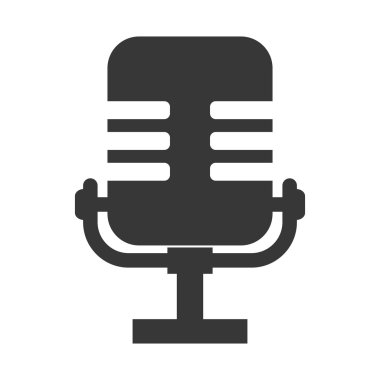 mikrofon ses aygıtı izole edilmiş simge